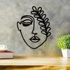 Металлическое настенное искусство, дизайн лица, фигурка, современный и стильный металлический настенный декор для спальни, шикарный домашний декор, отличная идея для подарка