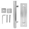 Stainless Steel Door Handle Double Side Brushed Sliding Barn Door Handle for Garage Barn Closet
