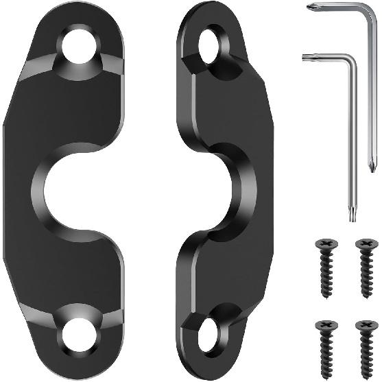 Upgraded Aluminum Alloy Sun Visor Repair Kit for Jeep, Veharvim Heavy Duty Sun Visor Clip Compatible with Jeep Wrangler JK 2018/ JL/Wrangler 2018-/