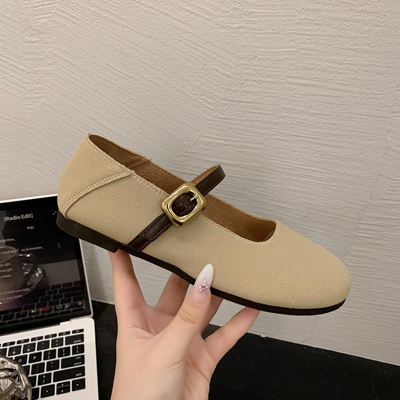 Мода 2024 Весна Осень Новые Брендовые Женские Туфли На Плоской Подошве Круглый Носок Неглубокие Слипоны Женские Повседневные Балетки Мягкие Кожаные Элегантные Балетки