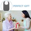 Soft Adult Bib Adjustable Mouth Wipe Polyester Dining Clothing Protectors  Elderly