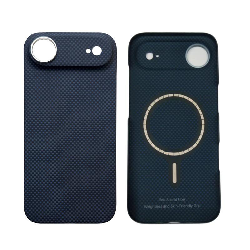 IPhone 17 Air Kevlar Case Ultra Thin Magnetic Heat Dissipation Aramid Fiber Phone Cover