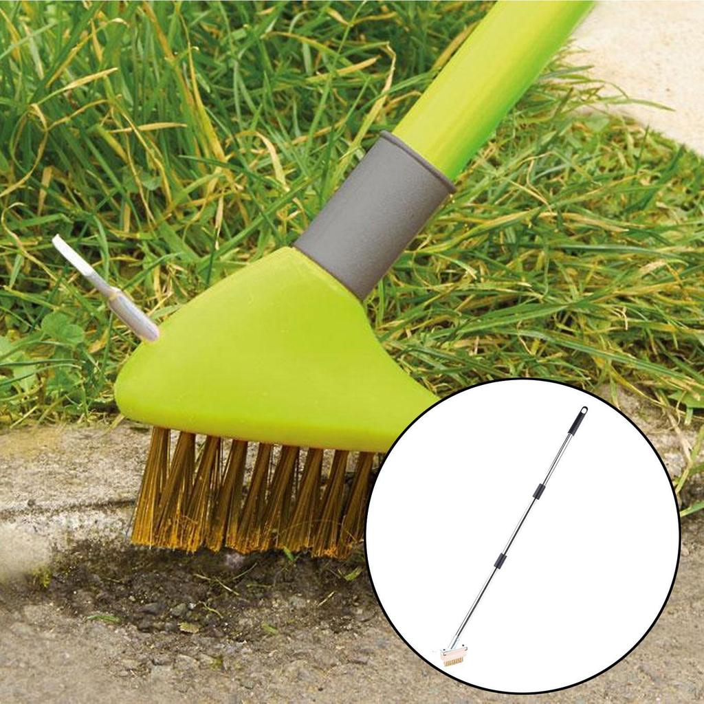 Crack Weeder Manual Crevice Weeding Tool Metal Wire Brush Puller Moss Weed Remover