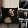 ZZayn MalikK Singer Cushion Cover Natural Linen Organic Fabric DoubleSided Printing Sofa Home Decor Gift Pillow Case