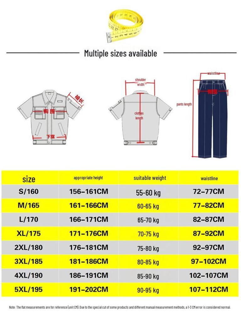 Men's Short Sleeve Workwear Set