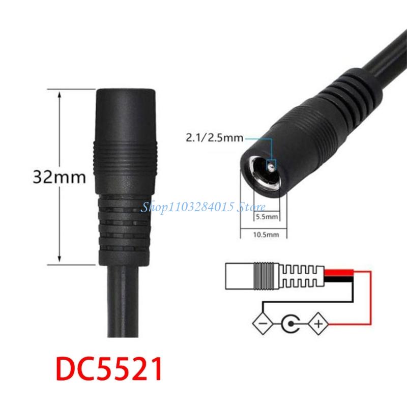R6FF XT60H to DC5521 5.5X2.1MM Female/Male Power Cable for FPV and Remote Control Wiring
