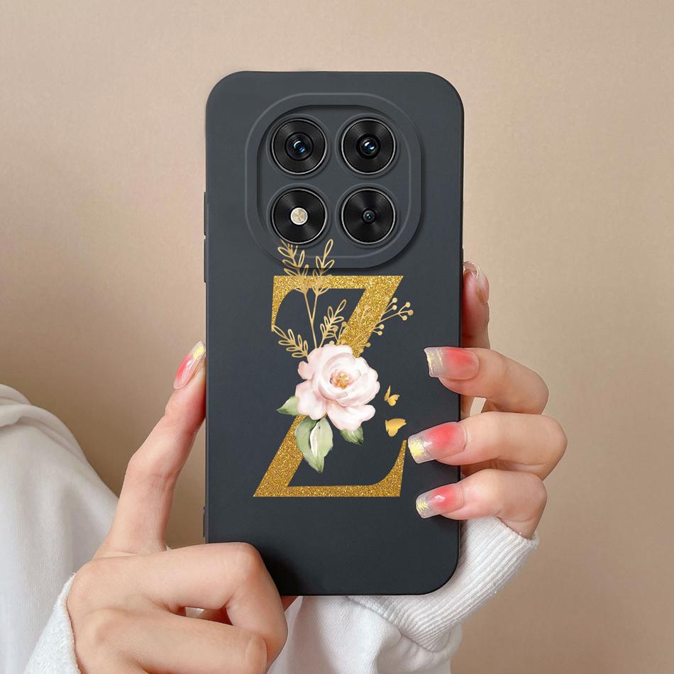 Чехол Для Redmi Note 14 Pro Plus Простой Буквенный Мягкий Жидкий Силикон Ударопрочный Чехол Для Телефона Для Redmi Note14 14Pro 4G 5G Fundas