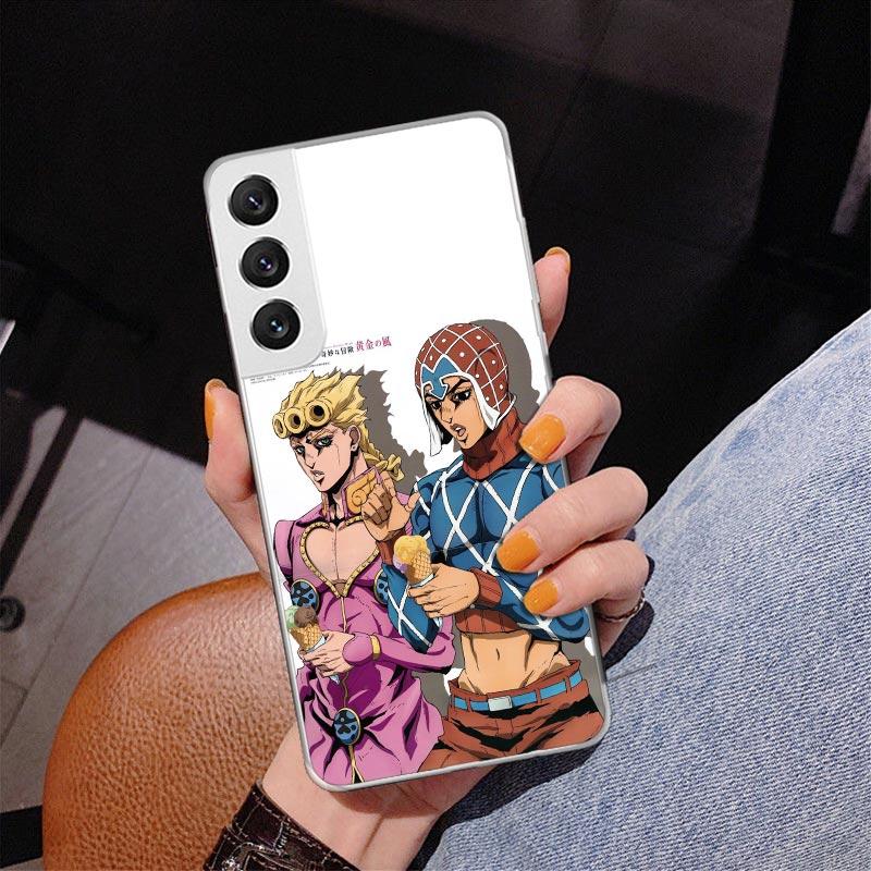 Чехол для телефона JoJo's Bizarre Adventure Golden Wind для Samsung Galaxy S24 S25 Edge S26 Ultra S23 S22 S21 Plus S20 FE + Персонализированный