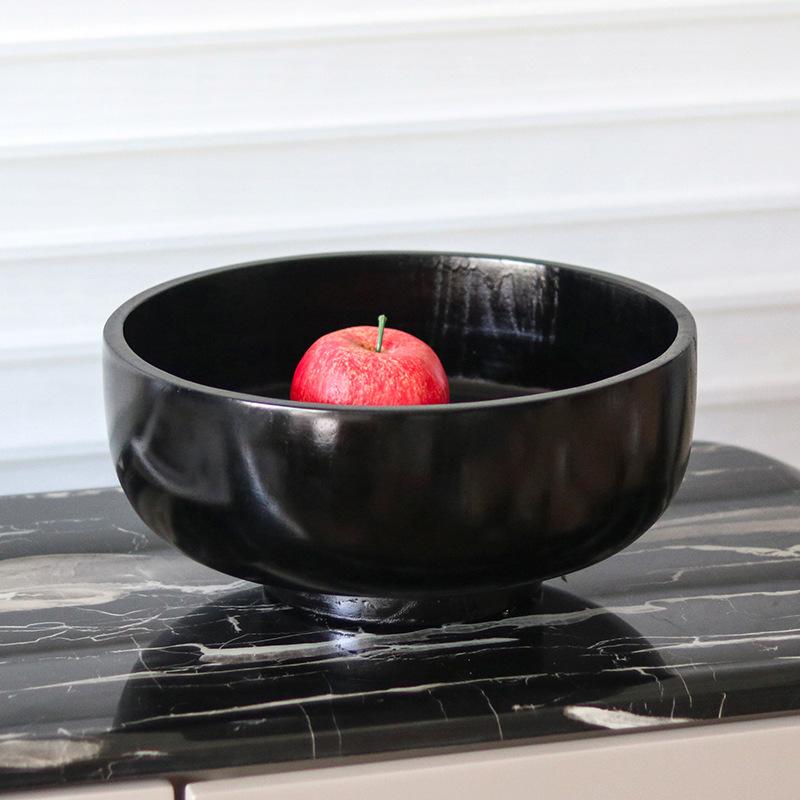 Простые скандинавские круглые украшения, фруктовая тарелка, миска для закусок, украшения для комнаты-образца, журнальный столик, офис продаж отеля, мягкие украшения