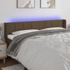 VidaXL LED Headboard Bedroom Furniture Double Bed Accessory Head of Bed Frame Interior Dark Brown 3123261