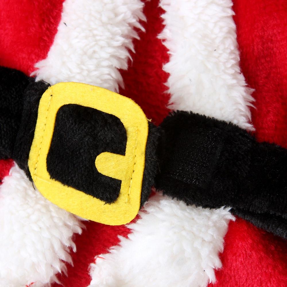 Рождественские костюмы Санта-Клауса для косплея, комплект из 4 предметов для маленьких мальчиков и девочек, одежда для детей 0-24 месяцев