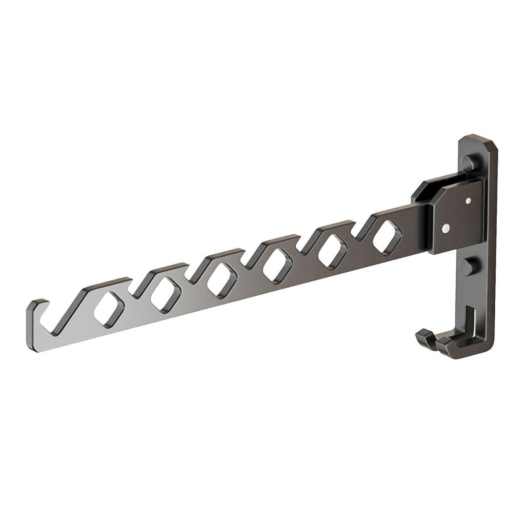 Главная Складной крючок для сушки пальто из алюминиевого сплава, противоскользящий, выдвижной, настенный, вешалка