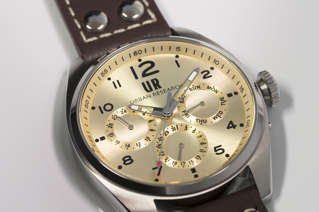 Часы коричневые [Urban Research] UR002-03 мужские
