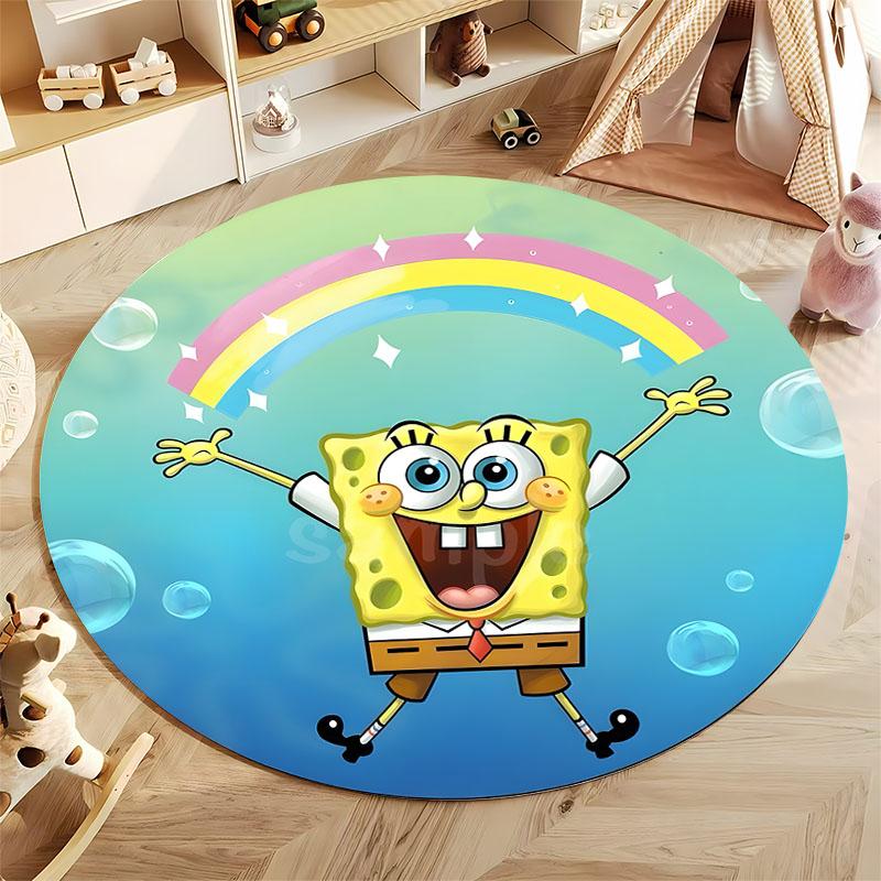Best Seller! Classic Cartoon Doraemon Print Round Carpet Surprise Gift for Boys and Girls Bedroom Mat Living Room Sofa Study Rug