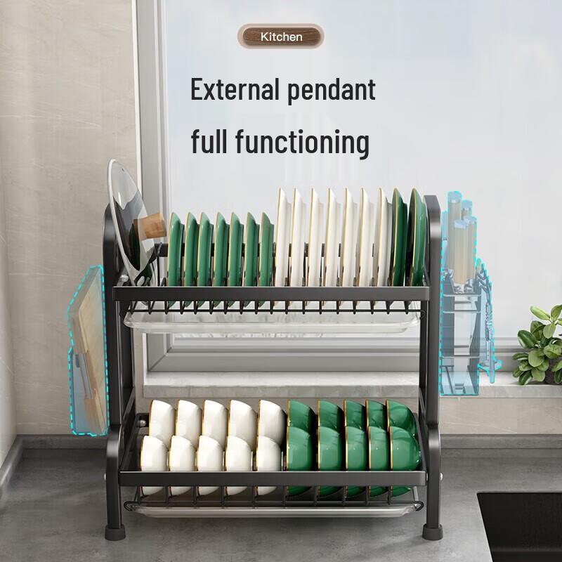 Multifunctional Kitchen Countertop Dish Drying Rack