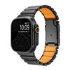 Титановый силиконовый магнитный ремешок для Apple Watch Ultra 3/2 49 мм Серии 11 10 46 мм Металлический ремешок для Iwatch 9 8 7 45 мм 6 SE 5 44 мм