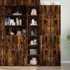 VidaXL High Buffet Smoked Oak 40x41x185 Cm Engineered Wood, Buffet, Storage Cabinet, High Cabinet, Cabinet, Wardrobe 3281670