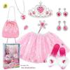 Cross-border Rainbow Sequin Tutu Dress Set with Wings & Fairy Wand for Girls' Playhouse and Performances