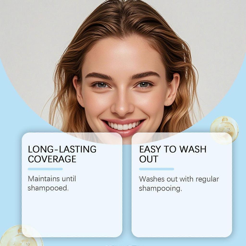 Limited time!!Hoegoa Disposable Touch-Up Spray (Light Brown) - Long-Lasting Coverage, Easy To Wash, Portable, Daily Hair Color Touch-Up, Gentle And Na