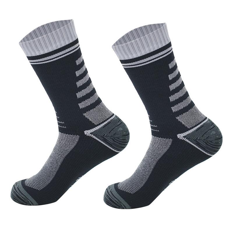 Unisex Mid Calf Ski Socks, Nylon Breathable Sweat Absorbent Winter Sports Socks for Men Women, 168N Terry Knit Thermal Socks