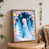 Disney ice queen oil painting hand painting art kit coloring painting handmade diy home decoration gift