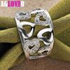 925 Sterling Silver Heart AAA Zircon Ring Jewelry
