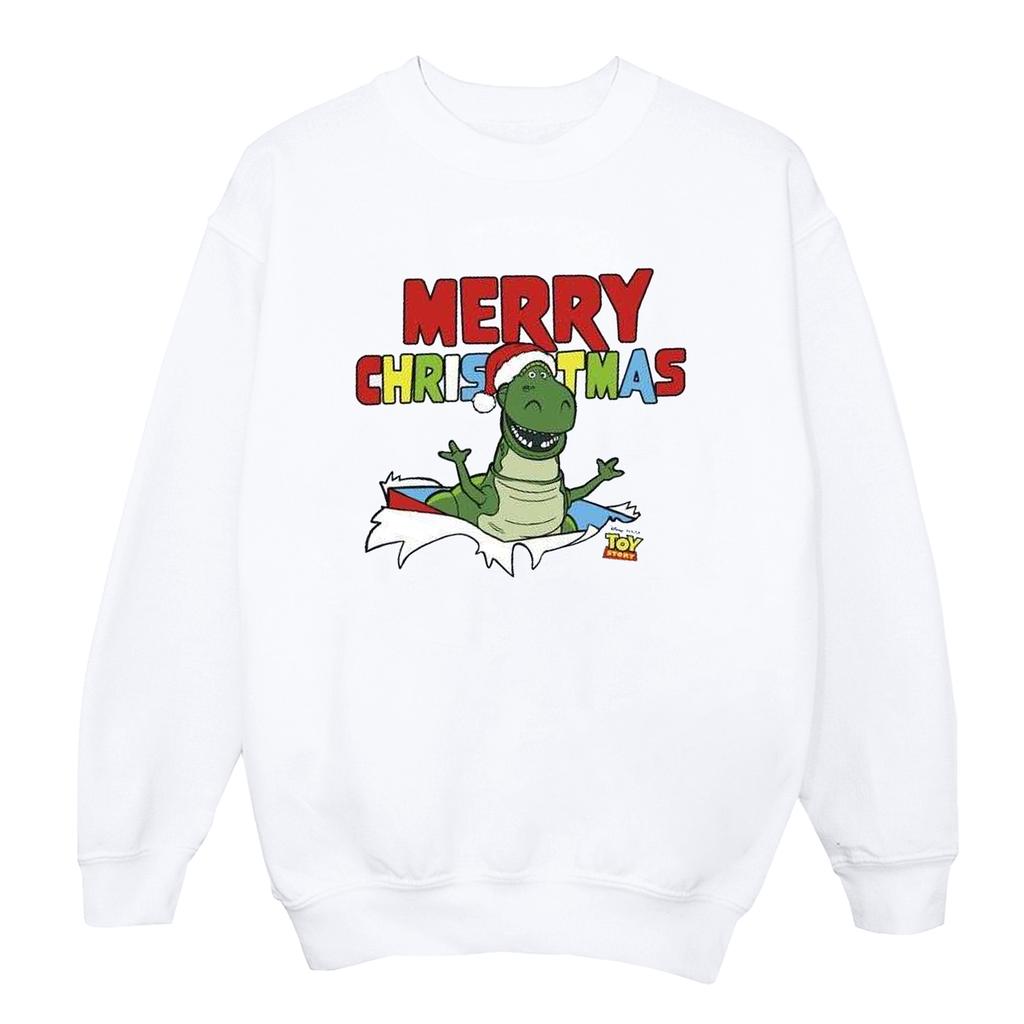 Disney Womens/Ladies Toy Story Rex Christmas Burst Sweatshirt