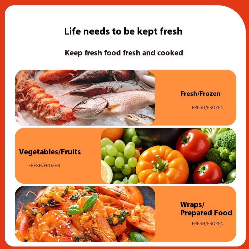 100 шт. Одноразовая пищевая пленка Стрейч-пленка Пищевой пакет для хранения фруктов и овощей Эластичный пластиковый пакет Кухонный пакет для сохранения свежести