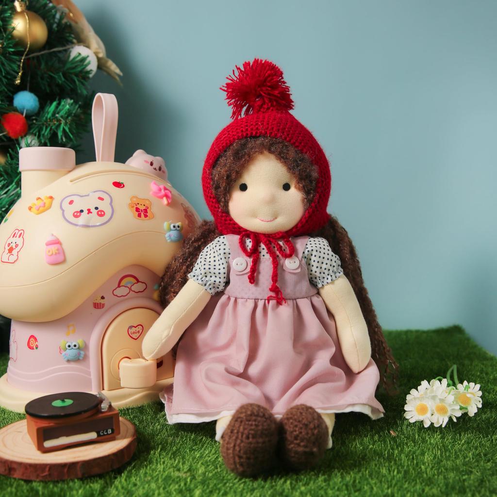 Кукла Вальдорф BlissfulPixie, Ручная работа Саванна, 30 см, Мягкая, Милая плюшевая кукла-девочка, Идеально подходит для детей