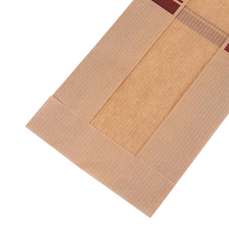 10Pcs Oil Proof Kraft Paper Long Bread Bags With Transparent Window Baguette Baking Packaging Bags For Birthday Party Event