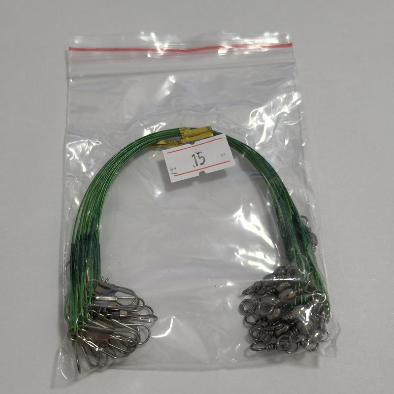 20/40 шт. стальные поводки с защитой от укуса для рыболовной проволоки, материал поводка, леска