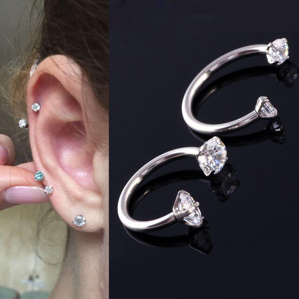 Septo Stainless Steel Nose Lip Ring Jewelry Eyebrow Ear Helix Captive Hoop Septum Cartilage