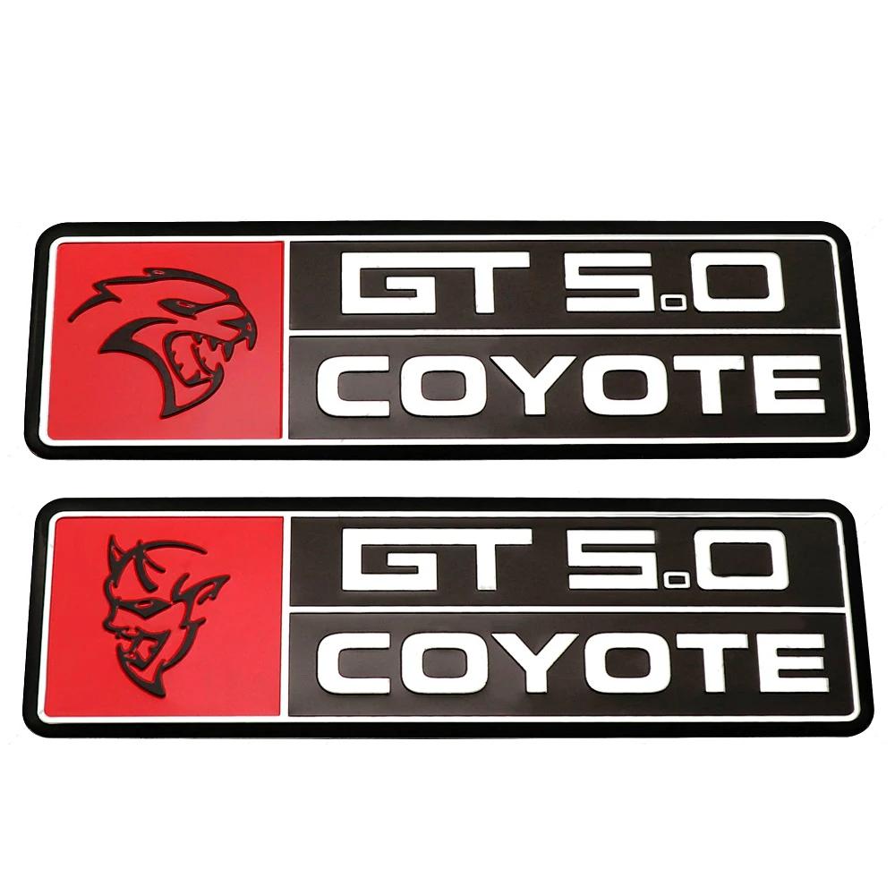 FETG4 Alloy GT350 GT500 Logo Car Body Emblem Rear Trunk Badge Sticker for Ford Shelby Fiesta Focus Mondeo Kuga Ranger Mustang Everest