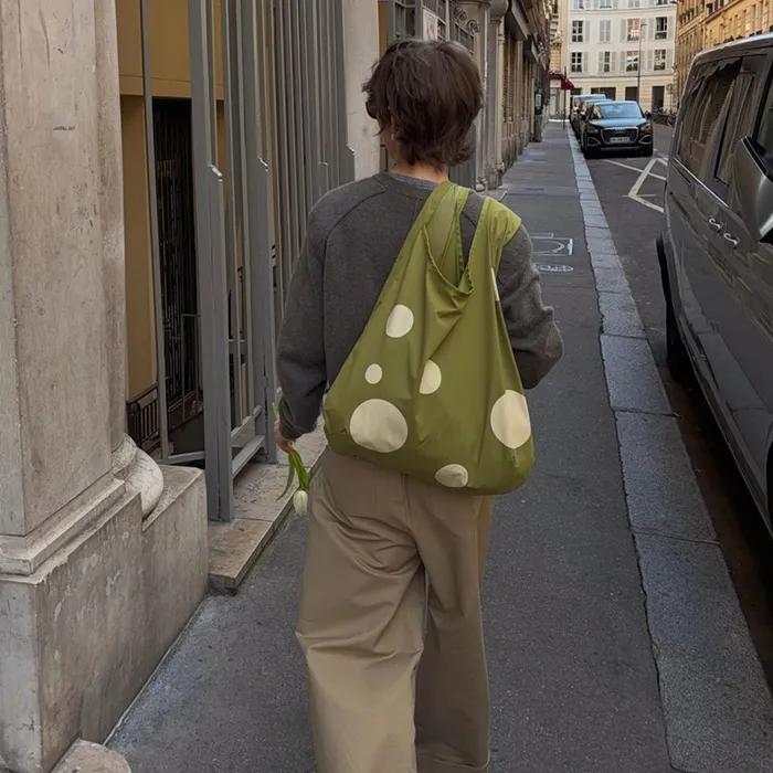 Dot Bubble Bag_Green