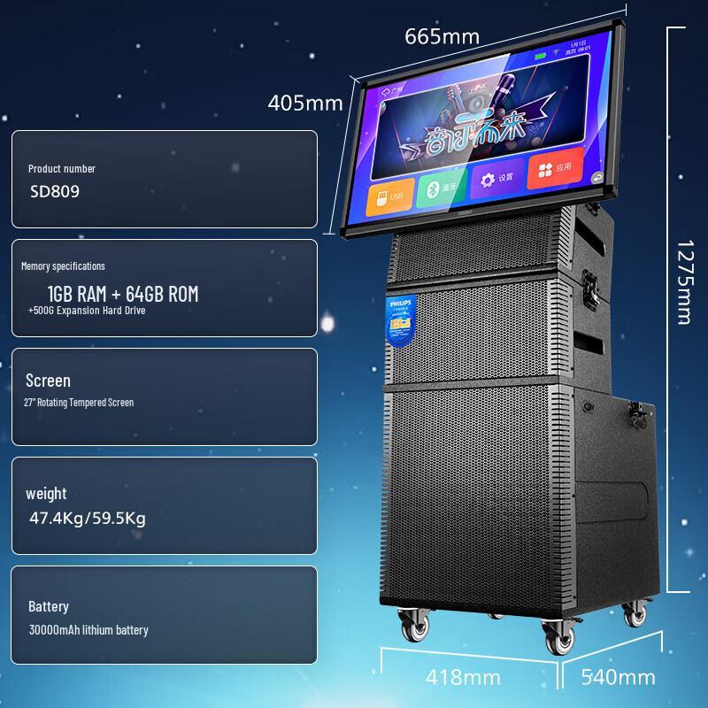 Philips Универсальная аудиосистема KTV SD809, китайская вилка (адаптер в комплекте) (Китайская версия)