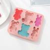 Bear Silicone Mold Cute Cartoon Animal Chocolate Cake Baking Mould Kitchen Baking Tool Kids Complementary Food Tools