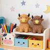 Игрушка для снятия стресса «Шотландская корова» Медленно поднимающаяся сжимаемая игрушка «Шотландский бык» Сжимаемый животный мячик-антистресс Подарок для любителей коров