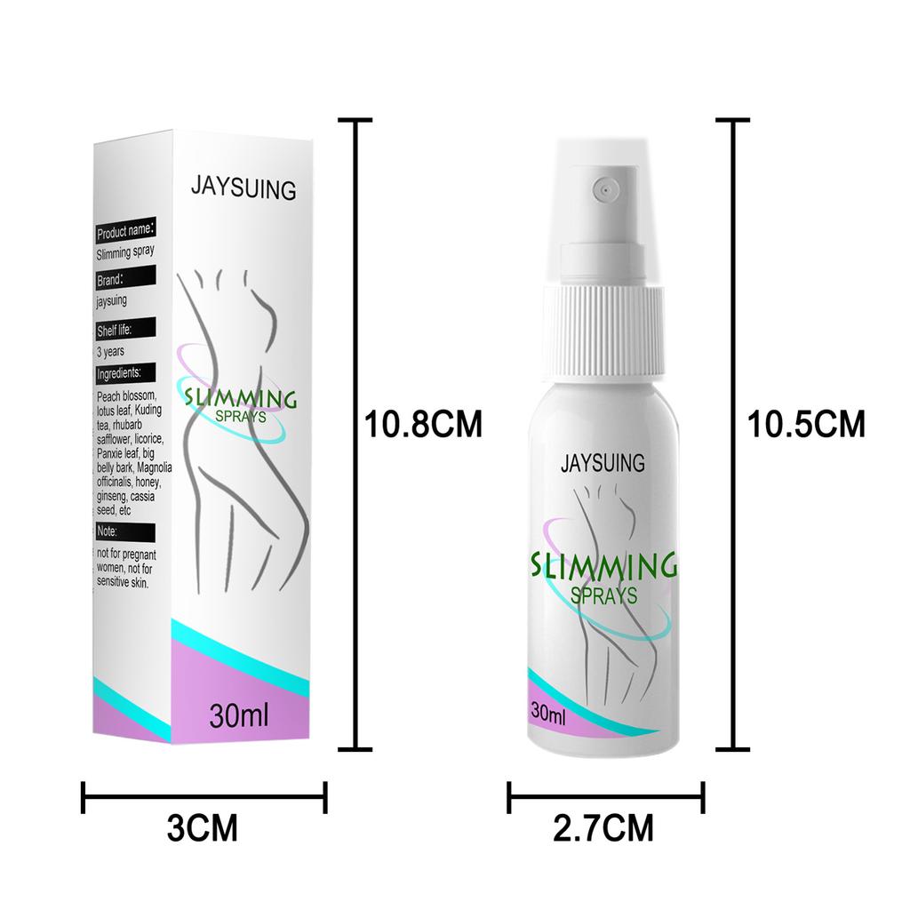 JAYSUING 30ml Slimming Spray Body Fat Burning Tightening Arms Abdomen Tights Hips Legs Thin Spray