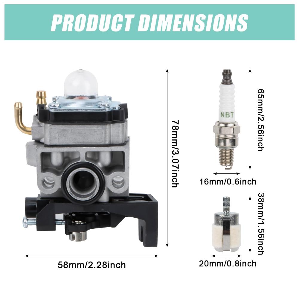 9 In 1 Carburetor Replacement Kit For Honda GX25 GX35 FG110 HHT25 HHT35 WYB-16C OEM 16100-Z0Z-034 16100-Z0Z-815 Carburetors Jets 1
