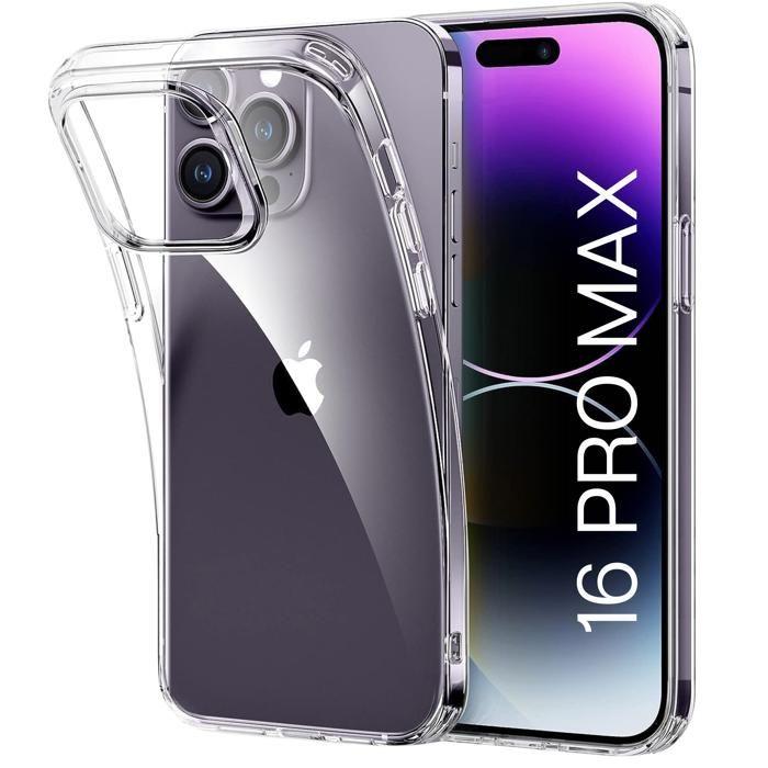 Чехол из ТПУ для iPhone 16 PRO MAX - Прозрачный силиконовый гель Мягкая защита Ультратонкий Phonillico®