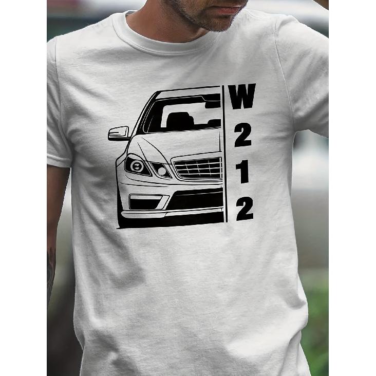 Men's & Unisex A4 W212 Car Enthusiast T-Shirt - A4 W212 Vehicle Graphics, Collectible Auto Apparel, Casual Crew Neck Tee for Car Owners &