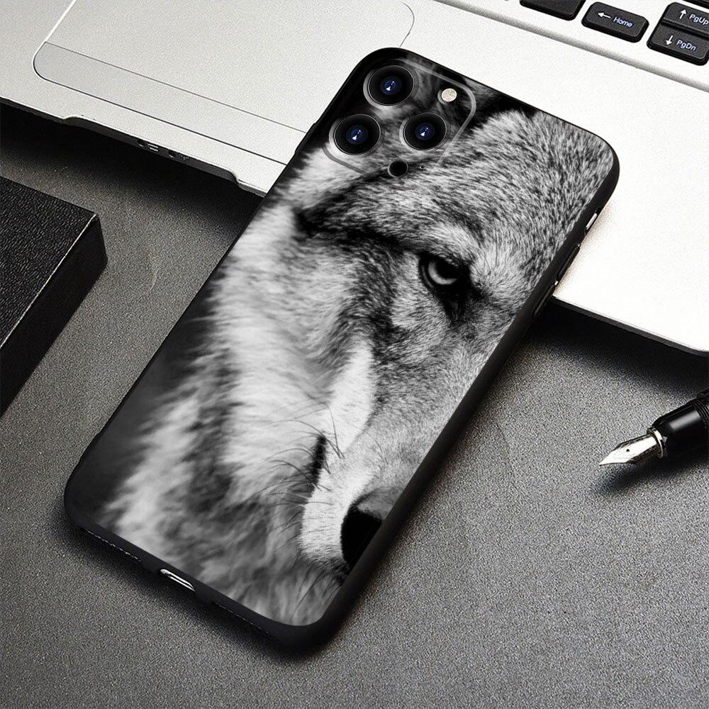 Чехол для телефона, силиконовый доспех, зверь, лев, волк для Apple iPhone X 14 11 13 Pro Max XR 7 8 Plus XS 12 5S Mini 6S SE2022 5 SE 6