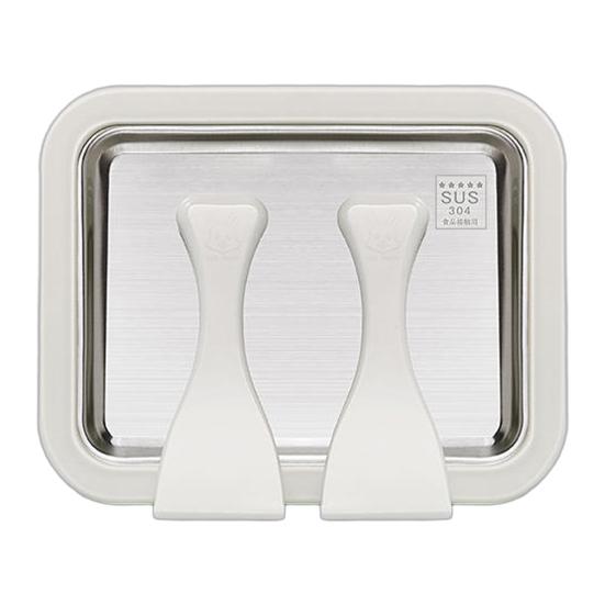 Ручная машина для заморозки йогурта из нержавеющей стали для приготовления роллов из мороженого для домашнего использования, набор для десертов «Сделай сам» со скребком