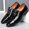 Новые весенние и летние мужские туфли деловые повседневные туфли больших размеров корейская версия британские остроносые туфли из кожи модные туфли