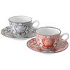 Saikai Toki Hasami Ware Coffee Cup Saucer Pair Tableware Set Cup Plate Capacity 250ml Microwave Dishwasher Safe Made In Japan 31045 "Elegance" &