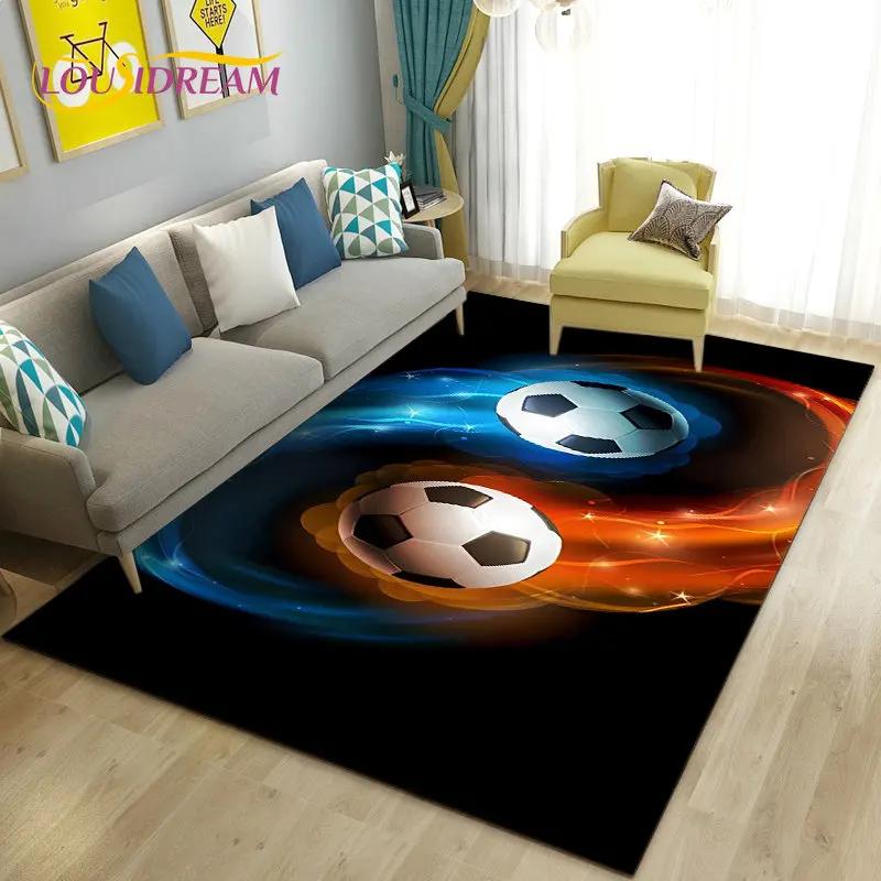 3D футбольный спортивный коврик, ковер для гостиной, спальни, дивана, коврик для кухни, украшение для кухни, нескользящий напольный коврик для детских игр