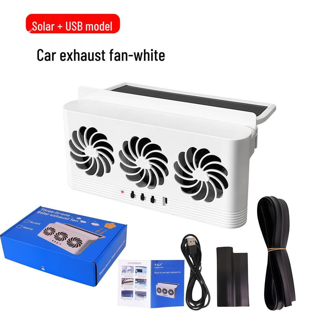Солнечный автомобильный вентилятор для вентиляции и охлаждения