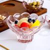 Flower Shape Snack Holder for Veggies and Desserts Glass Fruit Bowl