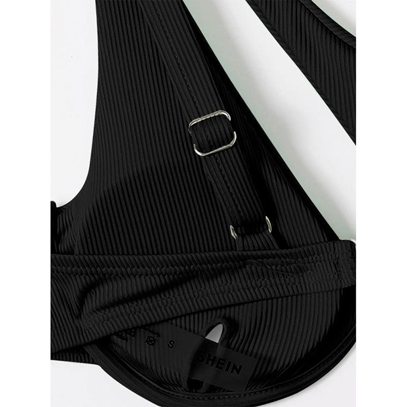 Sexy One Shoulder Bikini Set Women Push Up Underwire Micro Swimsuit Brazilian Cut Out Bathing Suit Thong Swimwear