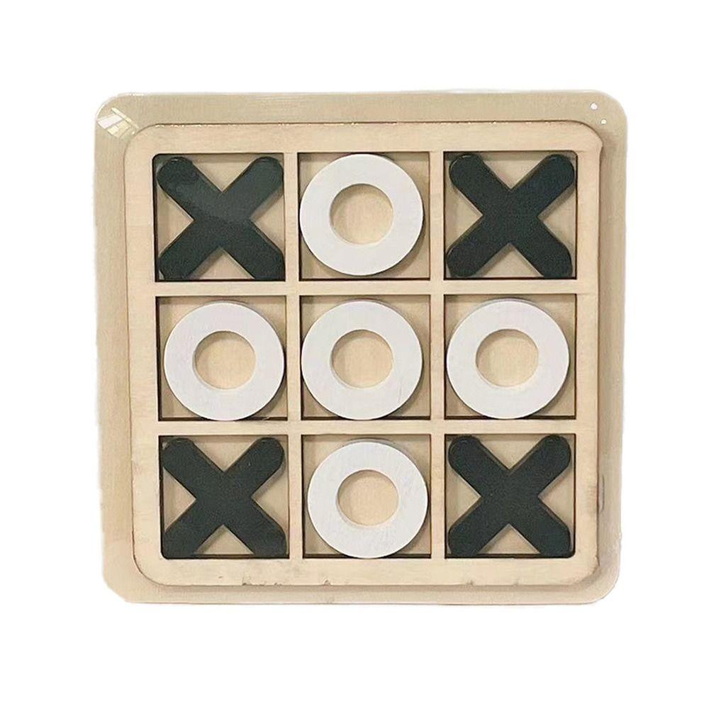 Деревянное украшение для стола Детский стол Игрушка Семейные игры Крестики-нолики Настольная игра